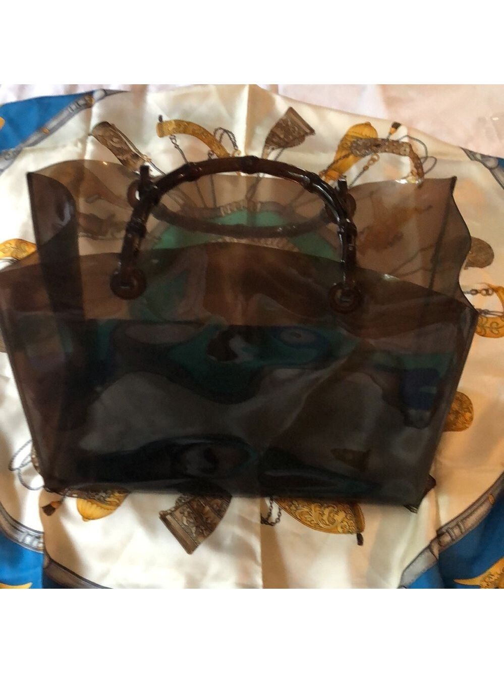 ❤️ Gucci Rare Vintage plastic totes bag - Picture 6 of 17